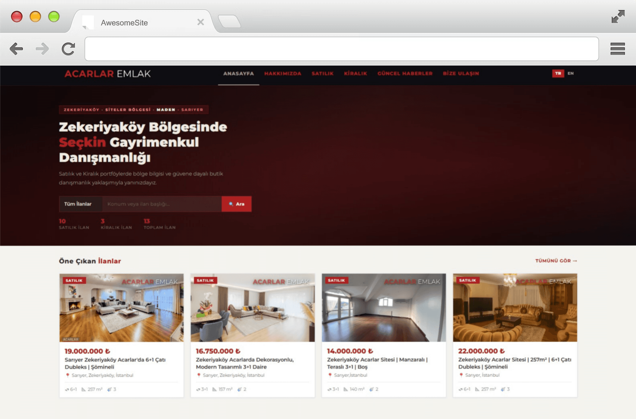 ACR Emlak — Emlak Platformu