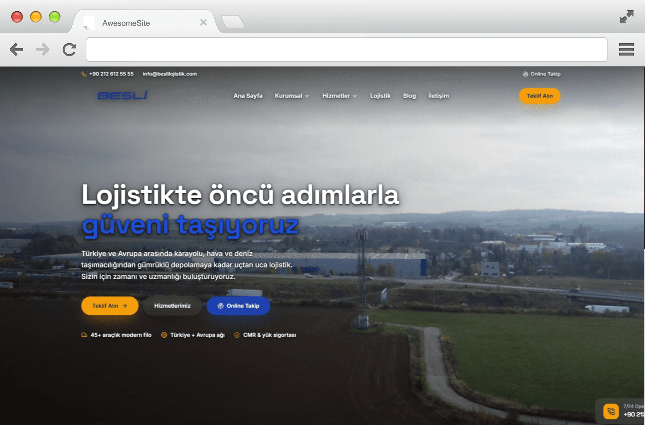 BEŞLİ Lojistik — Kurumsal Web Platformu