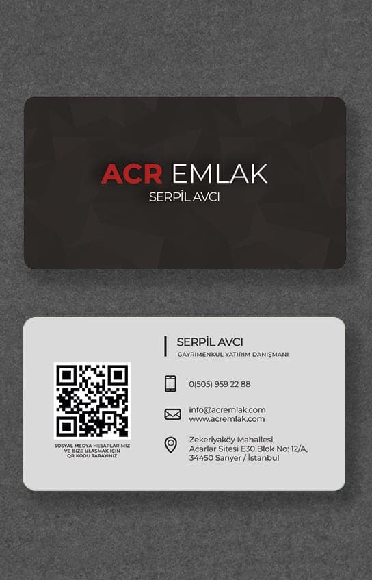 Acr Emlak — danışman kartviziti, Serpil Avcı